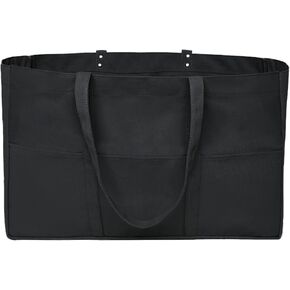 Large Canvas Tote Bag for Women - Everything Bag with Pockets and Laptop Sleeve for Shopping Travel Utility Bags