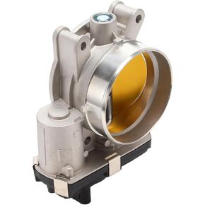 Throttle Body Assembly, 60mm Throttle Body Actuator for Chevy Silverado 1500 5.3l 2014-2020, for Chevy Suburban Tahoe 5.3l Aluminum Alloy Black, 1 Pc