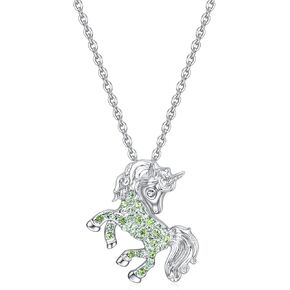 luomart Unicorns Necklace Gifts for Girls,Rainbow Unicorn Necklaces Jewelry Gift for Women Girls Unicorn Lovers