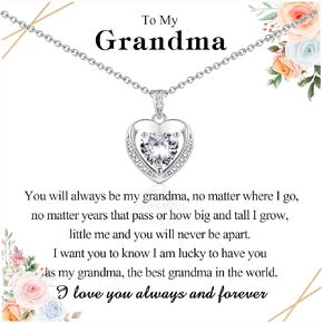 Necklace Gifts for Mom Grandma Daughter Granddaughter, Trendy Hearts Jewerly Gifts Present as Christmas Stocking Stuffers Birthday Mothers Day Valentines Day Easter Gifts in Saudi Arabia