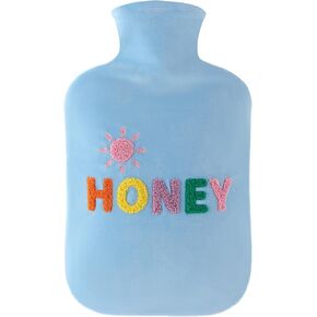 samply Hot Water Bottle with Cover, 2L Hot Water Bag for Hot and Cold Compress, Hand Feet Warmer, Neck and Shoulder Pain Relief, Light Purple