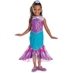Ariel Costume for Toddlers, Official Disney The Little Mermaid Costume with Dress and Shell Hairpiece