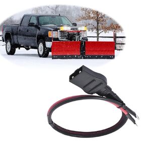8245 21294 Snow PLOW Battery Cable 2 PIN PLOW Side Harness Compatible with Western Fisher Snow Plows 2-Pin Battery Cable Harness Plow Sid Replace 8245 21294