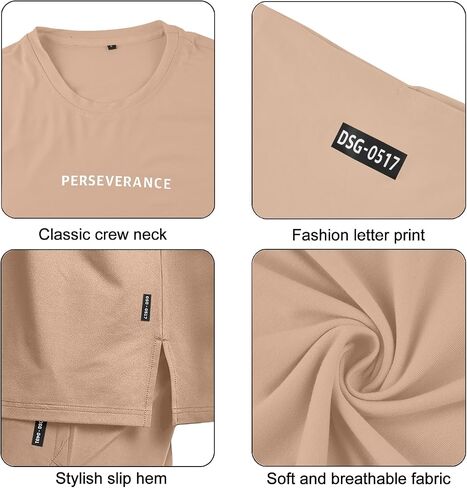 YawYews Men’s Fashion Athletic T-Shirts Short Sleeve Casual Tee Plain Loose Workout Gym Streetwear Shirts in Saudi Arabia