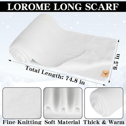 2 Set Winter Hat Scarf Gloves and Ear Warmer, Black White Warm Knit Beanie Hat Touch Screen Gloves for Men Women in Kuwait