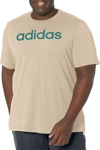 قميص adidas Essentials الرجالي ذو الجيرسيه الخطي المطرز بشعار T in Saudi Arabia