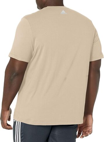 قميص adidas Essentials الرجالي ذو الجيرسيه الخطي المطرز بشعار T in Saudi Arabia
