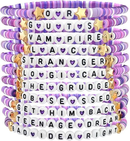 8 PCS Olivia Rodrigo Bracelets Olivia Rodrigo Merch Olivia Rodrigo Friendship Bracelets Olivia Rrodrigo Bracelets Olivia Rodrigo Bracelets Gifts for Fan in Saudi Arabia