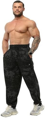 بنطال رياضي فضفاض للرجال مع جيوب، بنطال رياضي فضفاض للتمارين الرياضية في الفصول الأربعة in Kuwait