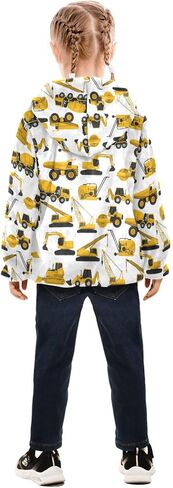 Boys Fleece Jacket Hooded Autumn Winter Long Sleeve Thick Warm Outerwear;3-10 Years Kids Cute Fuzzy Jacket in Kuwait