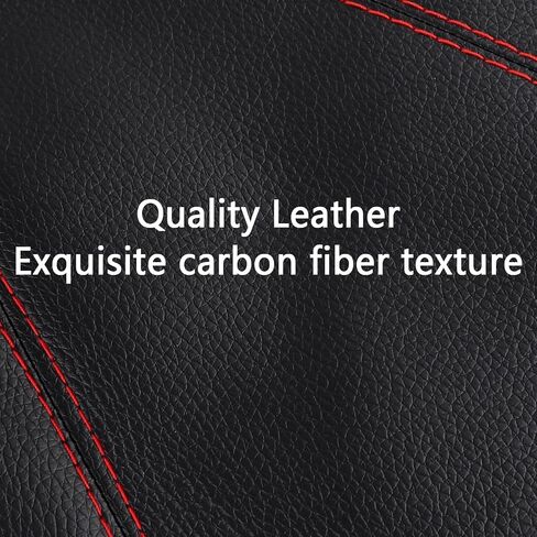 Car Shift Boot,Carbon Fibre Leather Gear Shift Cover for Dust Prevention & Protection,Universal Car Interior Accessories Manual Automatic Shift Knob Cover(Black) in Saudi Arabia
