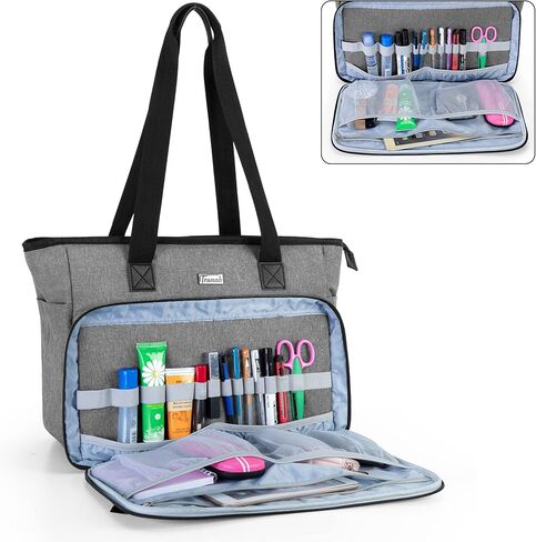 حقيبة تروناب للمعلم، حقيبة كبيرة للنساء مع جيوب متعددة تناسب كمبيوتر محمول مقاس 15.6 بوصة للعمل والمكتب والأعمال التجارية in Kuwait