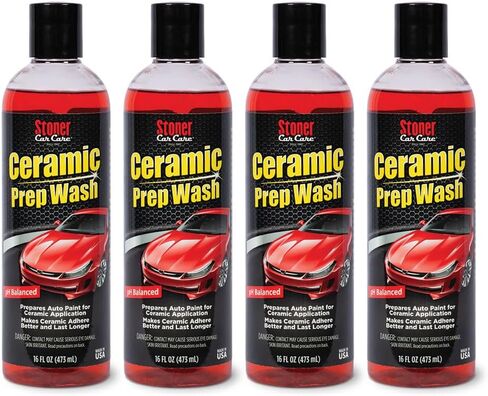 Stoner Car Care 91113 Ceramic Prep Car Wash Soap Removes Waxes, Sealants, Glazes, and Old Coatings to Prepare Automotive Paint for Ceramic Applications, Safe for All Finishes, 16 Fl Oz, Pack of 1 in Kuwait