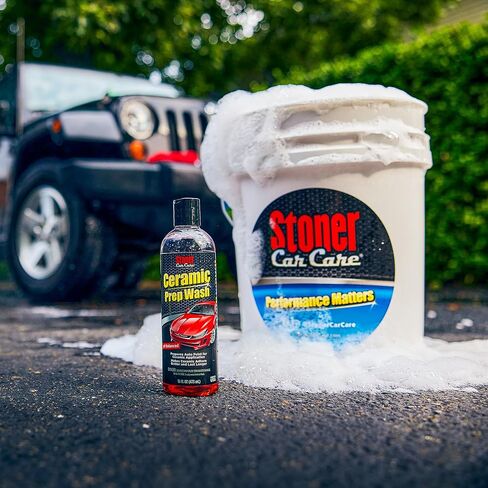 Stoner Car Care 91113 Ceramic Prep Car Wash Soap Removes Waxes, Sealants, Glazes, and Old Coatings to Prepare Automotive Paint for Ceramic Applications, Safe for All Finishes, 16 Fl Oz, Pack of 1 in Kuwait