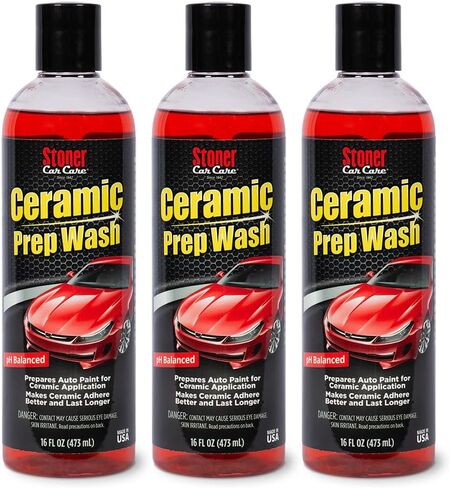 Stoner Car Care 91113 Ceramic Prep Car Wash Soap Removes Waxes, Sealants, Glazes, and Old Coatings to Prepare Automotive Paint for Ceramic Applications, Safe for All Finishes, 16 Fl Oz, Pack of 1 in Kuwait