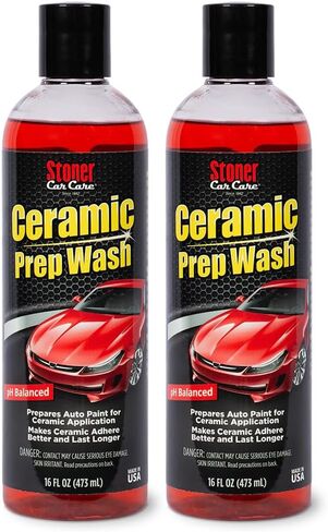 Stoner Car Care 91113 Ceramic Prep Car Wash Soap Removes Waxes, Sealants, Glazes, and Old Coatings to Prepare Automotive Paint for Ceramic Applications, Safe for All Finishes, 16 Fl Oz, Pack of 1 in Kuwait