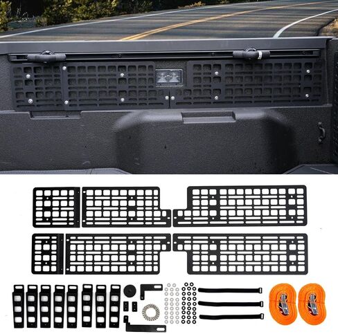 لوحة سرير جانبية متوافقة مع 2024 2025 Toyota Tacoma Truck 5FT Bed Molle لوحة خلفية لتخزين البضائع لملحقات Tacoma 2024 (لوحة سرير جانبية) in Saudi Arabia