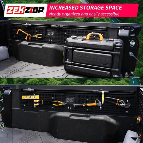 لوحة سرير جانبية متوافقة مع 2024 2025 Toyota Tacoma Truck 5FT Bed Molle لوحة خلفية لتخزين البضائع لملحقات Tacoma 2024 (لوحة سرير جانبية) in Saudi Arabia