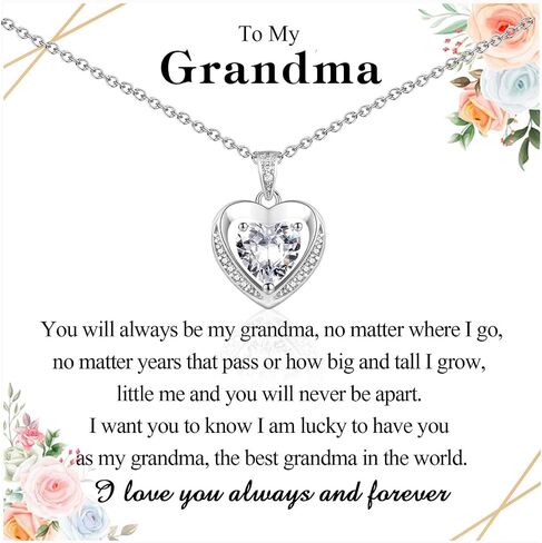 Necklace Gifts for Mom Grandma Daughter Granddaughter, Trendy Hearts Jewerly Gifts Present as Christmas Stocking Stuffers Birthday Mothers Day Valentines Day Easter Gifts in Saudi Arabia