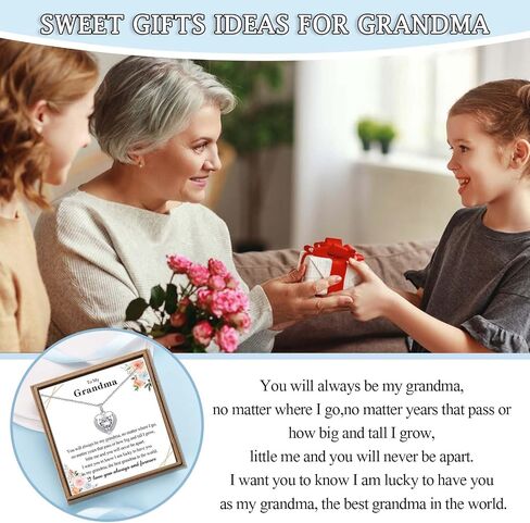Necklace Gifts for Mom Grandma Daughter Granddaughter, Trendy Hearts Jewerly Gifts Present as Christmas Stocking Stuffers Birthday Mothers Day Valentines Day Easter Gifts in Saudi Arabia