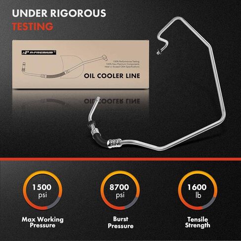 مجموعة خرطوم مبرد زيت ناقل الحركة الأوتوماتيكي A-Premium متوافقة مع شيفروليه سيلفرادو 2500 3500 جي إم سي سييرا 2500 HD 3500 Classic V8 6.6L in Kuwait