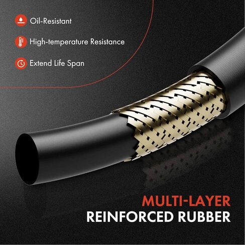 مجموعة خرطوم مبرد زيت ناقل الحركة الأوتوماتيكي A-Premium متوافقة مع شيفروليه سيلفرادو 2500 3500 جي إم سي سييرا 2500 HD 3500 Classic V8 6.6L in Kuwait