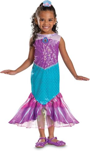 Ariel Costume for Toddlers, Official Disney The Little Mermaid Costume with Dress and Shell Hairpiece in Saudi Arabia