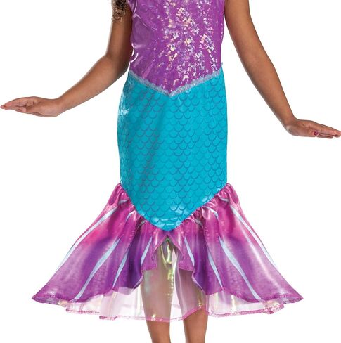 Ariel Costume for Toddlers, Official Disney The Little Mermaid Costume with Dress and Shell Hairpiece in Saudi Arabia