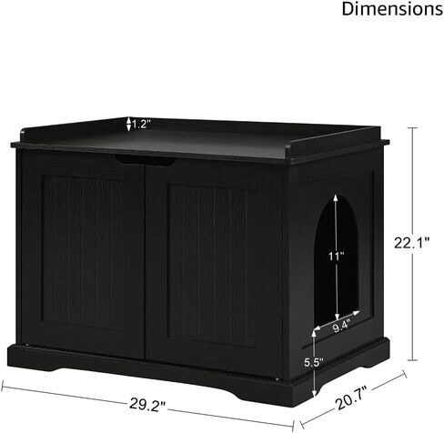 unipaws أثاث صندوق فضلات القطط، حمام القطط، غطاء صندوق فضلات مخفي، خزانة للقطط الكبيرة، صناديق فضلات القطط المقاومة للكلاب، صندوق فضلات مخبأ، بيت القطط، إسبرسو in Kuwait