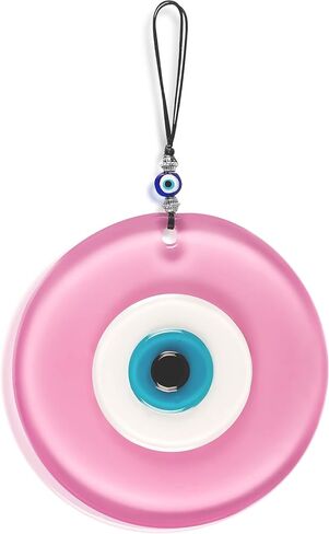 very attractive... very attractive...Turkish Evil Eye Wall Hanging Ornament-Nazar Bead-Home Protection Charm Wall Decor Amulet Pink in Saudi Arabia