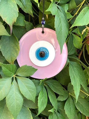 very attractive... very attractive...Turkish Evil Eye Wall Hanging Ornament-Nazar Bead-Home Protection Charm Wall Decor Amulet Pink in Saudi Arabia