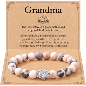 Lotus Charm Bracelet - A Heartfelt Gift for Grandma