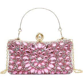 Clutch Purses for Women Sparkly Rhinestones Clutch Chain Shoulder Bags for Wedding Party Evening