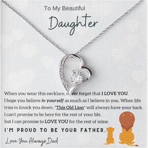 Jewelry Daughter Gift From Dad, Father Daughter Gift, Dad to Daughter Gift, Christmas Birthday Gift, Forever Love Necklace, Proud to be your Father