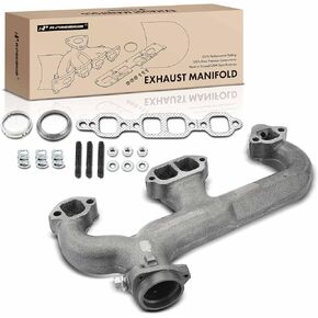 A-Premium Left Exhaust Manifold Kit W/Gaskets, Studs, Nuts, Springs,Washers [8Cyl 5.0 5.7L] Compatible with Chevy Blazer, R10/R20 Suburban, R2500, R3500 & GMC Jimmy, R1500/R2500/V1500/V2500 Suburban