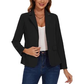 MINTLIMIT Blazers for Women Business Casual Long Sleeve Notched Lapel Button Work Office Blazers Jackets with Pockets