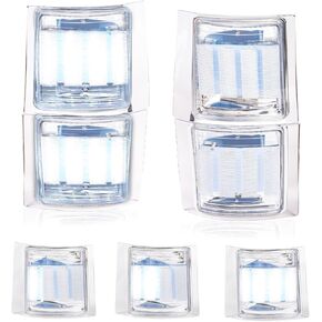 Sequential White LED Side Marker Turn Signal Lights for Chevy C/K 1500 2500 3500 1994-1998 C10 Pickup Truck Silverado Suburban Tahoe Front Grill Corner Lights