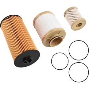FD4616 Fuel Filter and FL2016 Oil Filter Kit for 2003-2007 Ford F250 F350 F450 F550 Super Duty 6.0L, 2003-2005 Excursion 6.0L, F650 F750 2004-2008 6.0L 3C3Z-9N184-CA 3C3Z-6731-AA FD4604