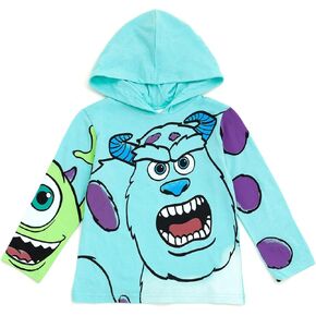 Disney Mickey Mouse Lion King Cars Monsters Inc. Hooded Long Sleeve T-Shirt Toddler to Big Kid
