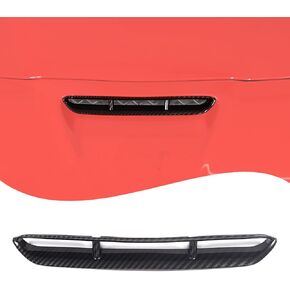 Lcojicep ABS Car Front Engine Hood Air Outlet Vent Cover StickerCompatible with Corvette C6 2005-2013 Air Flow Intake Vent Decorative Cover Accessorie (Carbon Fiber Grain) in Kuwait