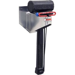 Extreme Max 5001.6638 Universal Wall-Mount Aluminum T-Handle Tool Holder for Enclosed Race Trailer, Shop, Garage, Storage - Silver