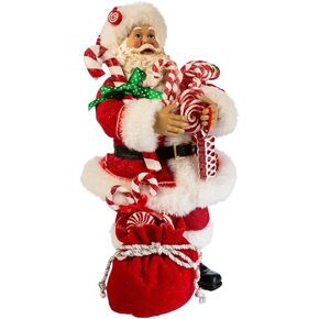 Kurt S. Adler, Inc. C7493 Kurt Adler 10.5" Santa with Candy & Sack Figure