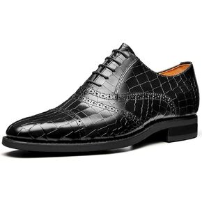 Jepsengord Men's Dress Shoes Genuine Leather Oxfords Luxury Formal Business Suit Shoes with Blake Rapid Stitch