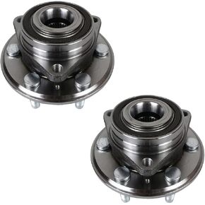 Autoround 513289 Front/Rear Wheel Bearing and Hub Assembly 2PCS fit for 2010-2016 Cadillac SRX/Saab 9-4X, Driver/Passenger Side, 6 Lug w/ABS