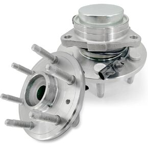 515097 Front Wheel Bearing Hub Assembly Fit for Cadillac Escalade ESV, for Chevy Silverado 1500 Avalanche Cheyenne Suburban Tahoe, for GMC Yukon/Yukon XL/Sierra 1500, 6 Lug w/ABS, 2Pcs