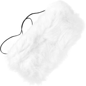 BESPORTBLE Faux Fur Hand Muffs Fox Warm Winter Muffs Winter Hand Warmer for Women Girls White