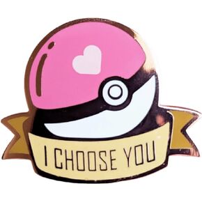 Pocket Monster I Choose You Ball Enamel Pin Lapel Pins Brooch Hat