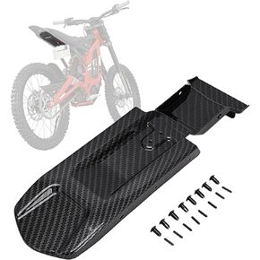 Motorcycle Rear Fender Inner Plate for Surron Sur Ron Light Bee X/S Electric Dirt Bike,Carbon Fiber Texture,PP Material