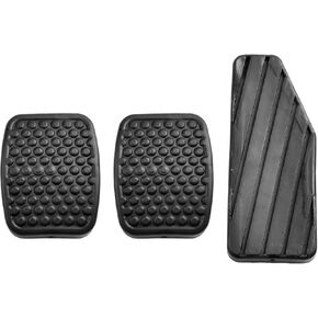 4945160B00 3Pcs Clutch&Brake Pedal Pad and Gas Pedal Cover Black Rubber Compatible with S-uzuki Aerio 2002-2007,Esteem 1995-2002,Firefly 1987-1994,Grand Vitara 1999-2013