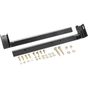 RealTruck Backrack Hardware Kit for use w/ 21" Toolbox, Low Profile, Black, N | 30119LP | Fits 2002-2024 RAM 1500/2500/3500; 2019-2024 Chevrolet/GMC Silverado/Sierra 1500 New Body Style & Others